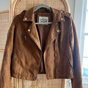 Levis Brown Suede Jacket Small